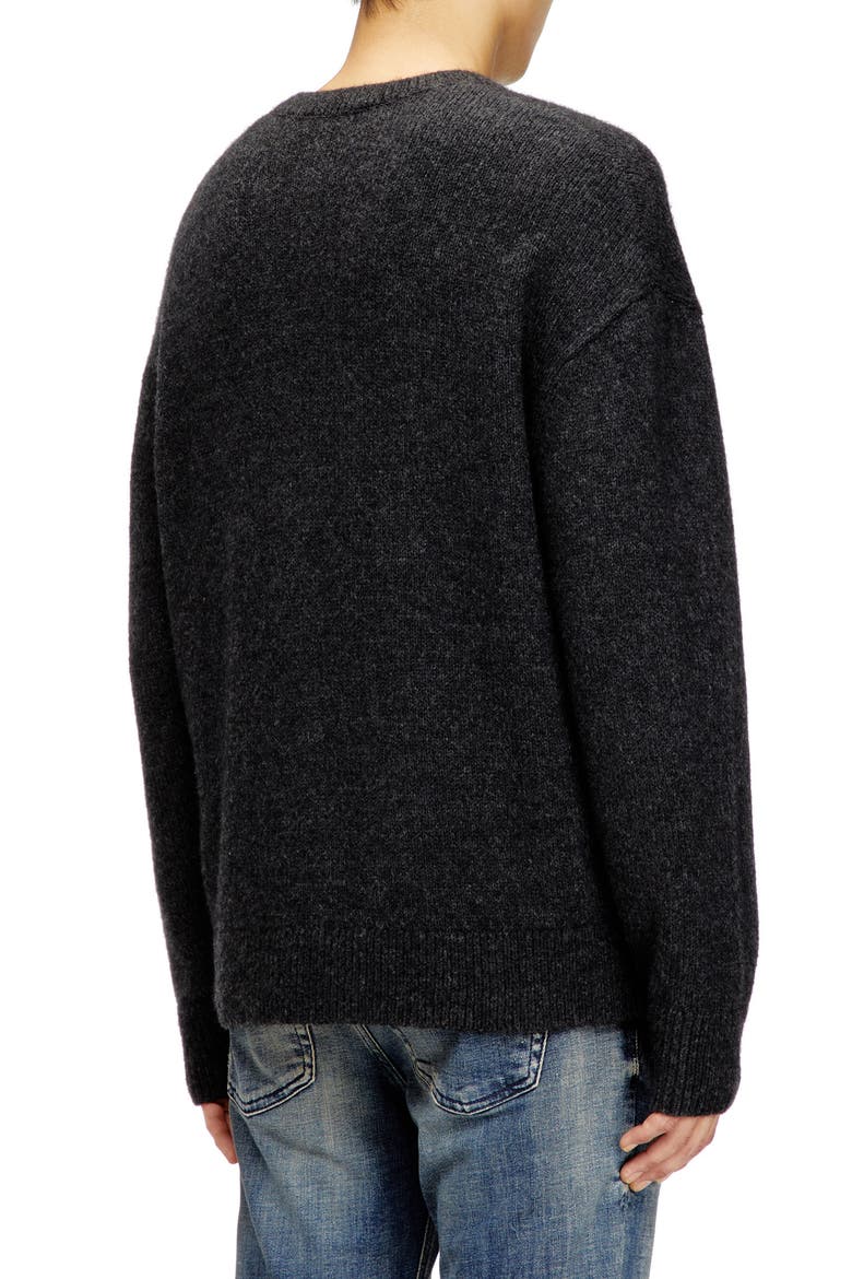 K-Areeso Wool Blend Sweater, Alternate, color, DARK GREY MELANGE