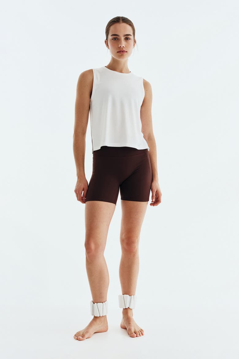 Softmove Pocket Bike Shorts, Main, color, Warm brown