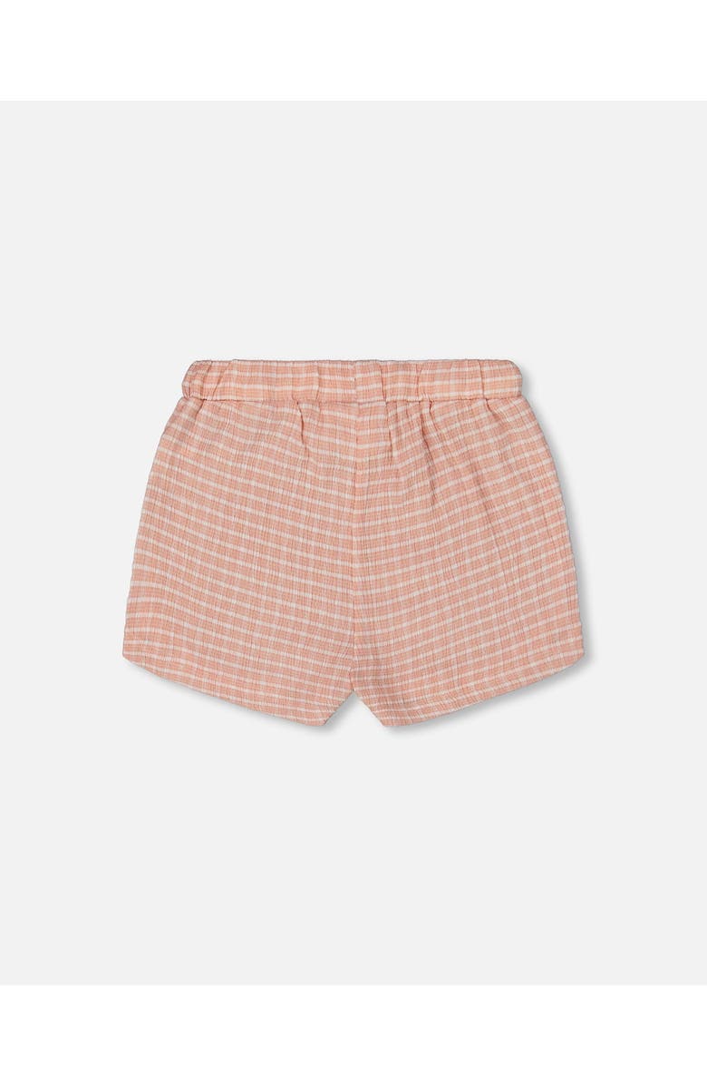 Deux par Deux Little Girl's Crinkle Short Light Old Pink, Alternate, color,