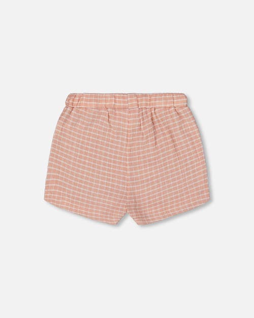 Deux Par Deux Little Girl's Crinkle Short Light Old Pink In Light Old Pink