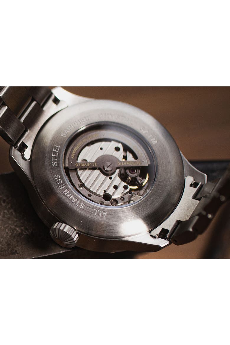 Aachen - 39mm, Black Dial, Automatic Bracelet, Alternate, color, Black