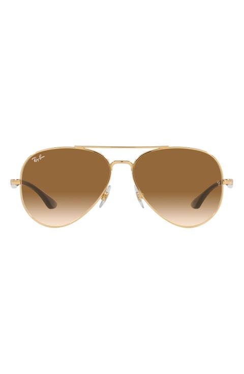 58mm Aviator Sunglasses