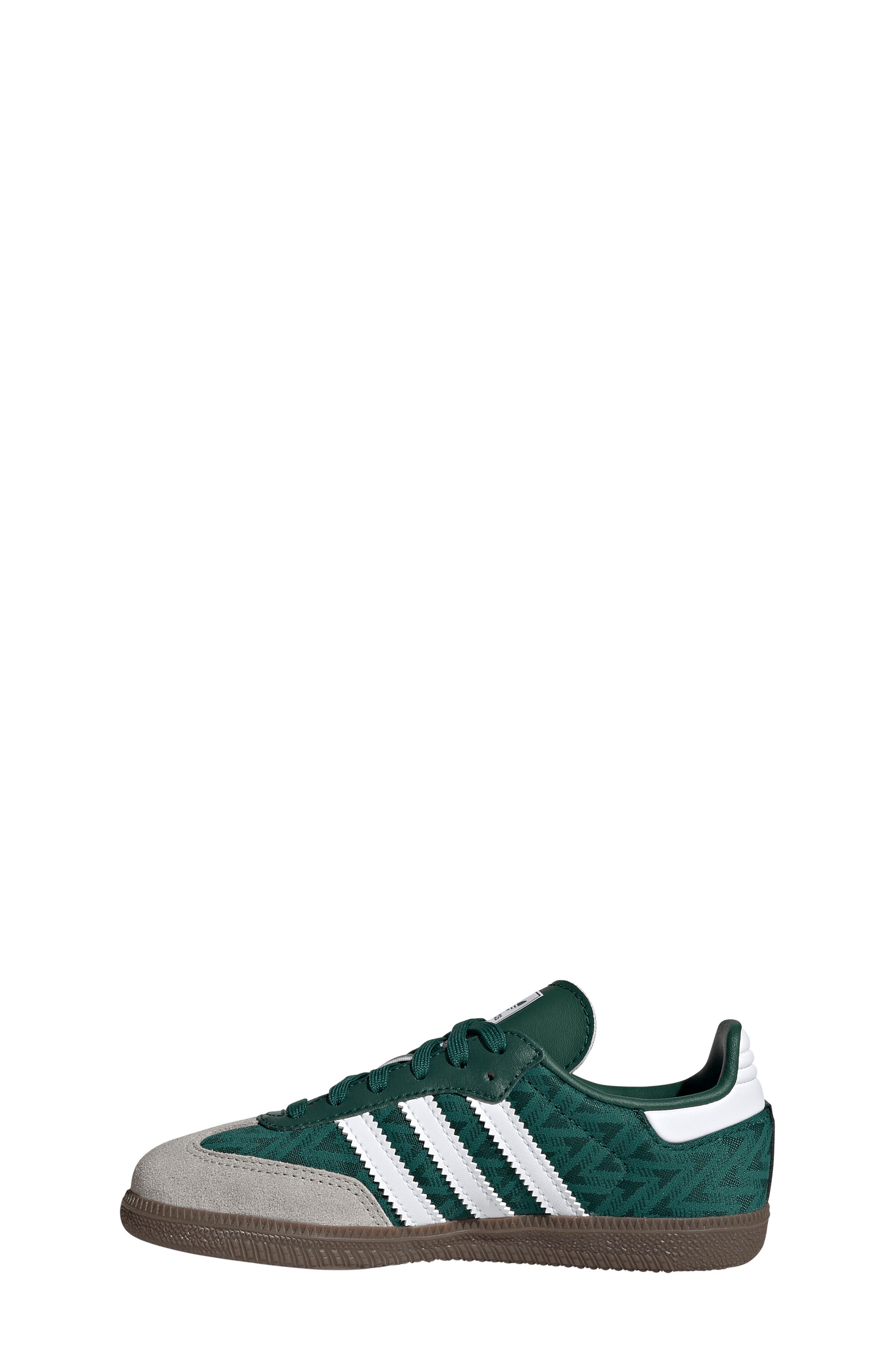 adidas Kids' Samba OG Sneaker, Alternate, color, Green/ White/ Gum