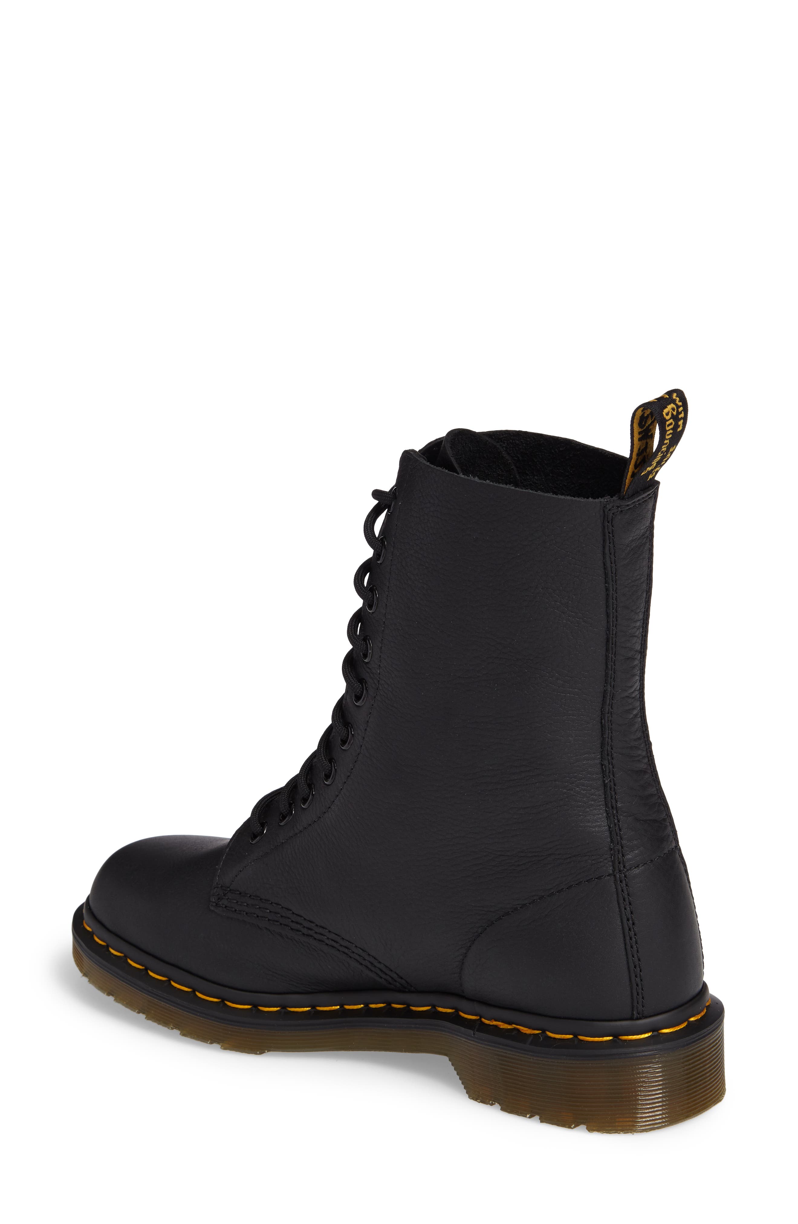 Dr. Martens 1490 Lace-Up Boot, Alternate, color, Black Virginia Leather