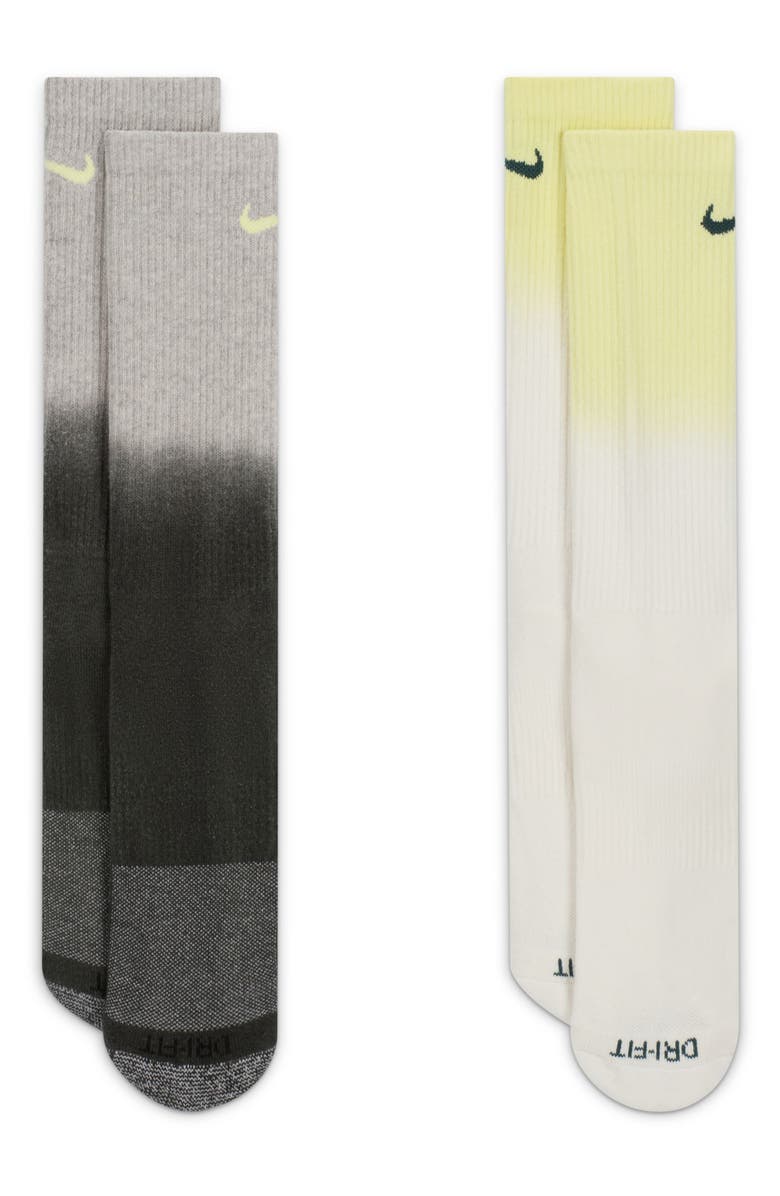 Nike Assorted 2-Pack Everyday Plus Dri-FIT Cushioned Crew Socks, Main, color,