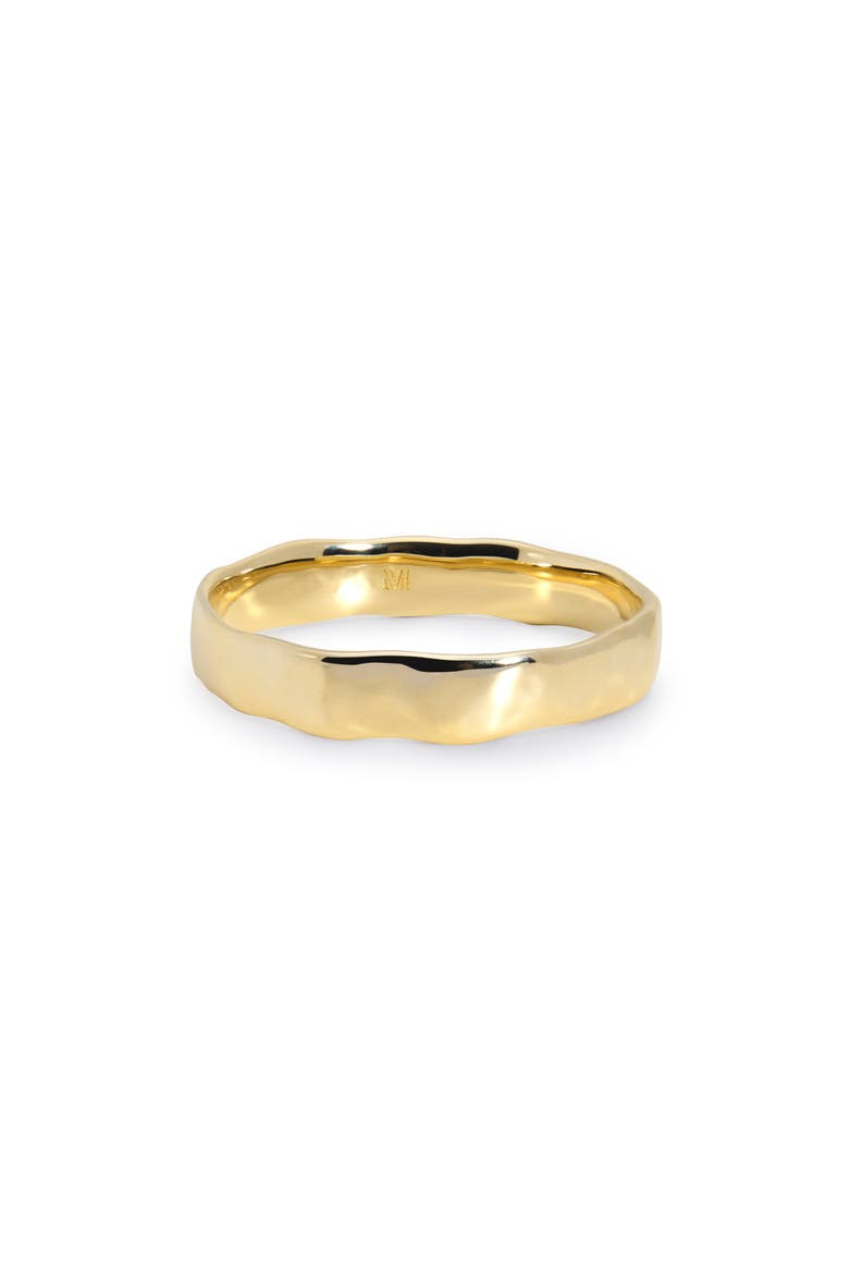 Hammered Band Ring, Main, color, 14KT SOLID GOLD