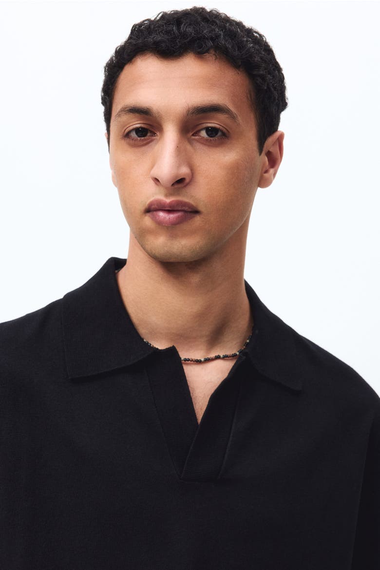 Relaxed Fit Polo Shirt, Alternate, color, Black