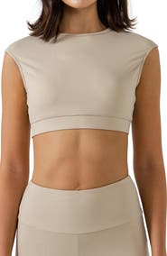 Grey Lab Strappy Back Crop Top