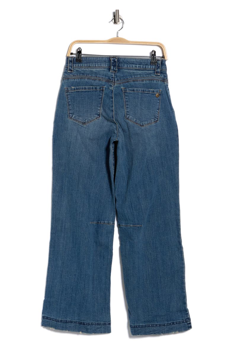 Dart Wide Leg Jeans, Alternate, color, MID BLUE ARTISANAL