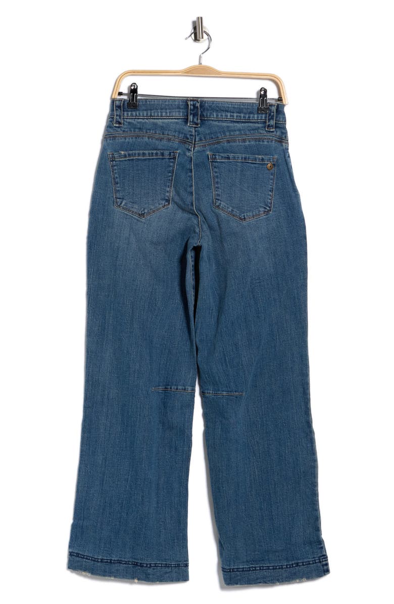 Democracy Dart Wide Leg Jeans, Alternate, color, Mid Blue Artisanal
