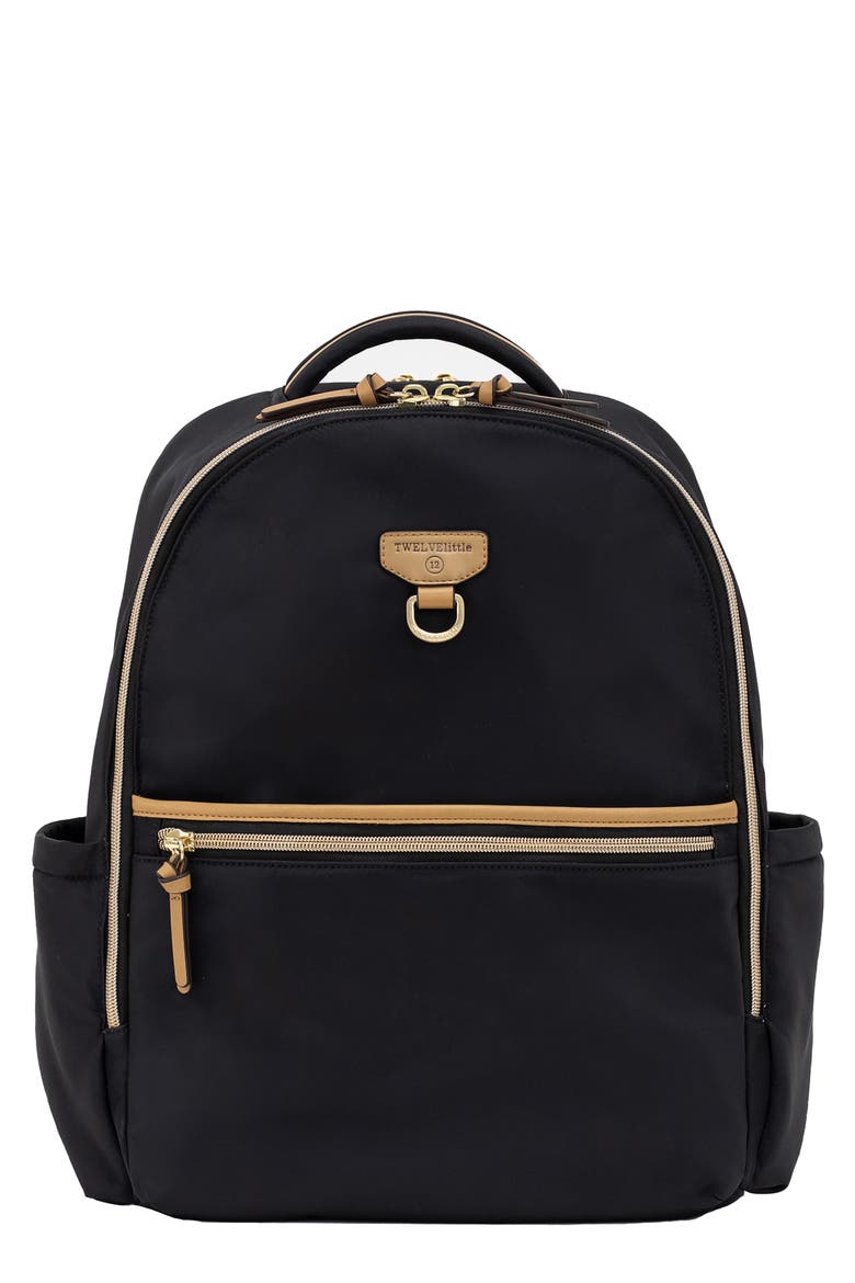 On the Go 3.0 Water Resistant Diaper Backpack, Main, color, BLACK/ TAN