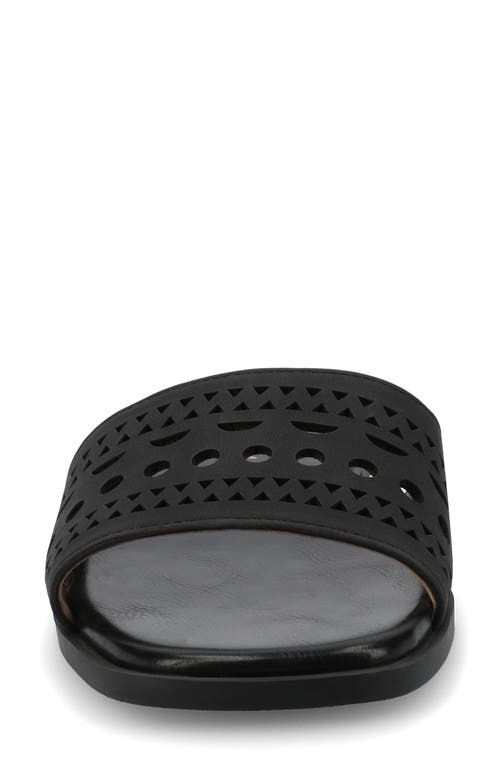 Journee Collection Brodie Slide Sandal In Black