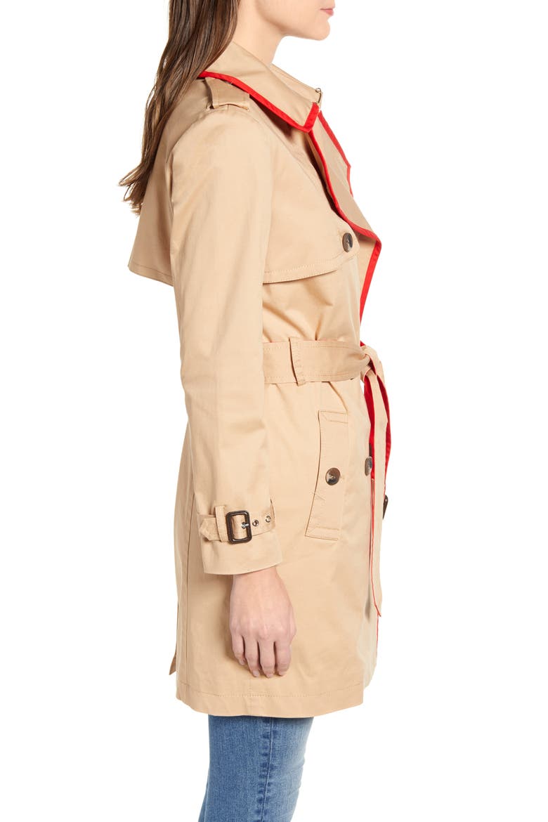 Classic Stretch Cotton Trench Coat, Alternate, color, CANVAS SAIL