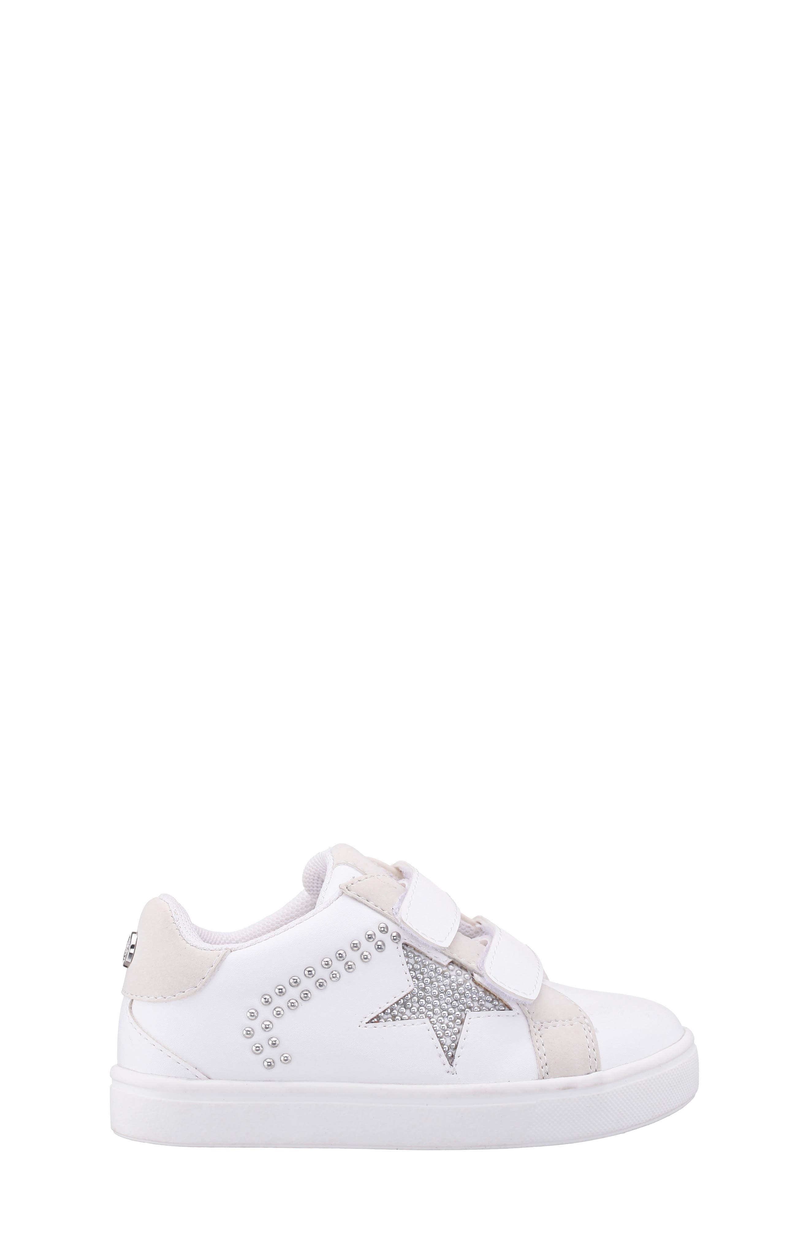 Nina Kids' Zicky Low Top Sneaker, Alternate, color, White Smooth