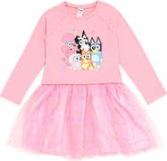 BLUEY French Terry Mesh Tutu Dress