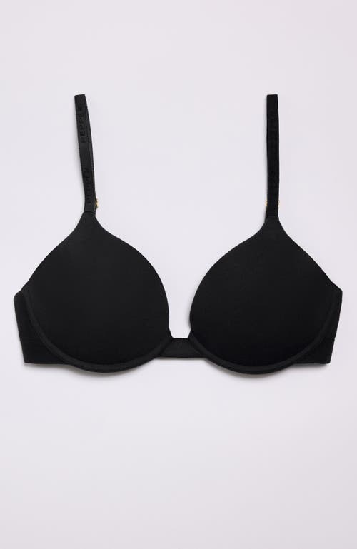 Pepper Supima® Cotton Lift Up Bra In Black