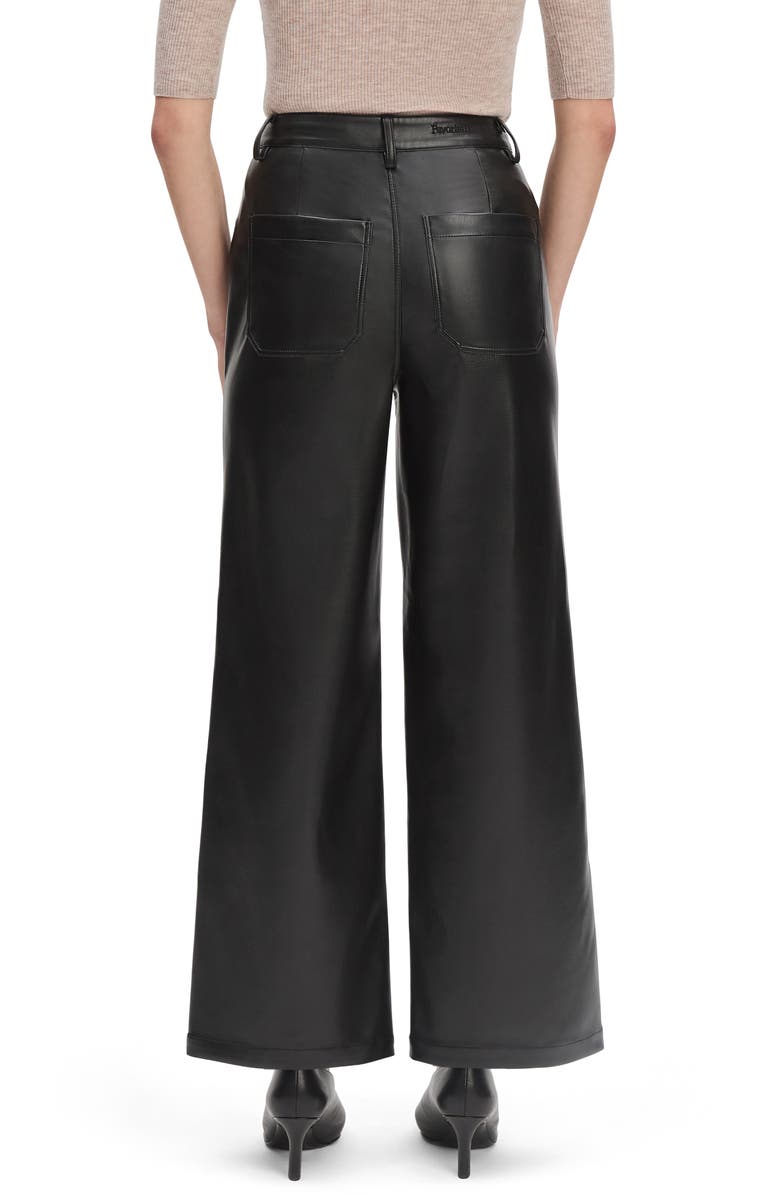 Favorite Daughter The Mischa Super High Waist Wide Leg Pants, Alternate, color, Raven