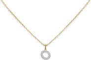Monica Vinader Lab Grown Diamond Initial Pendant Necklace