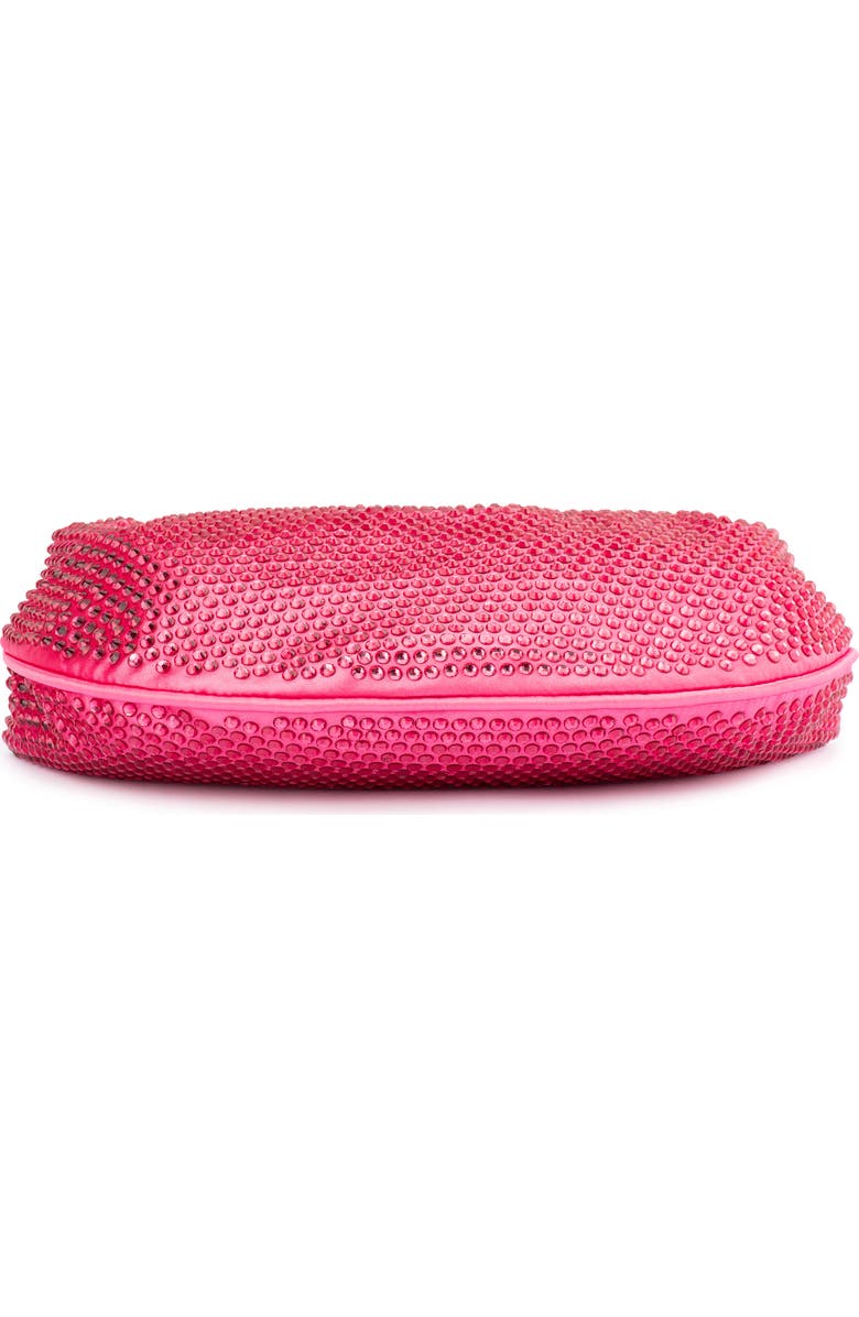 Olga Berg Juliana Crystal Top Handle Bag, Alternate, color, Fuchsia