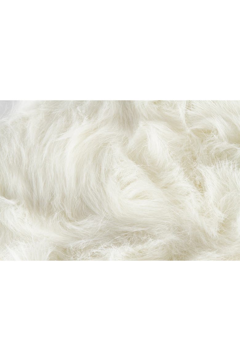 Laredo Faux Fur Seat Cushion - 17" x 17"  - Off White - Set of 2, Alternate, color, OFF WHITE
