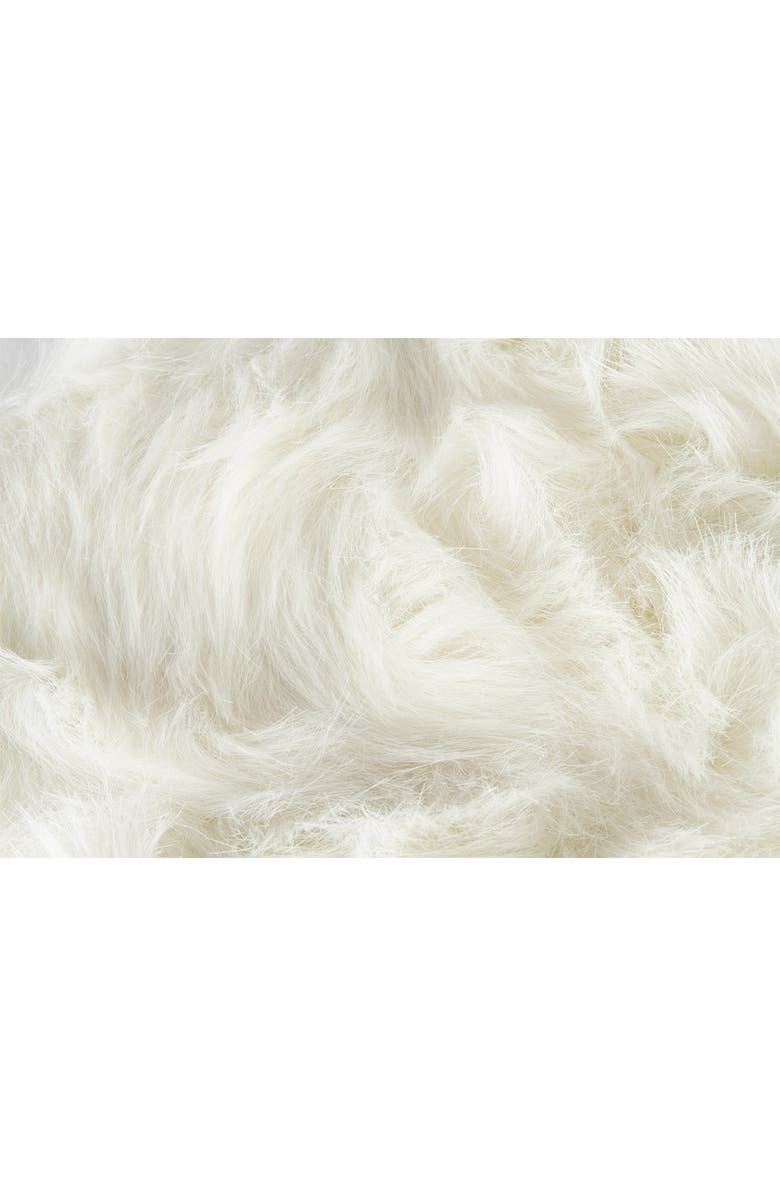 LUXE Laredo Faux Fur Seat Cushion - 17" x 17"  - Off White - Set of 2, Alternate, color, Off White