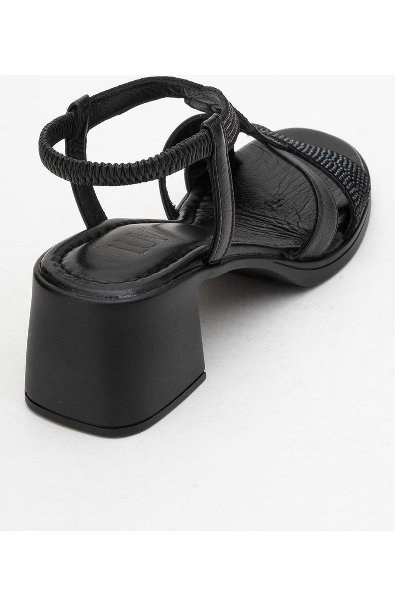 Forever & Always Shoes Dolen Leather Chunky Sandal, Alternate, color, Black Leather