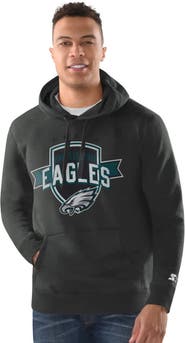 STARTER Men's Starter Charcoal Philadelphia Eagles Vintage Pullover Hoodie
