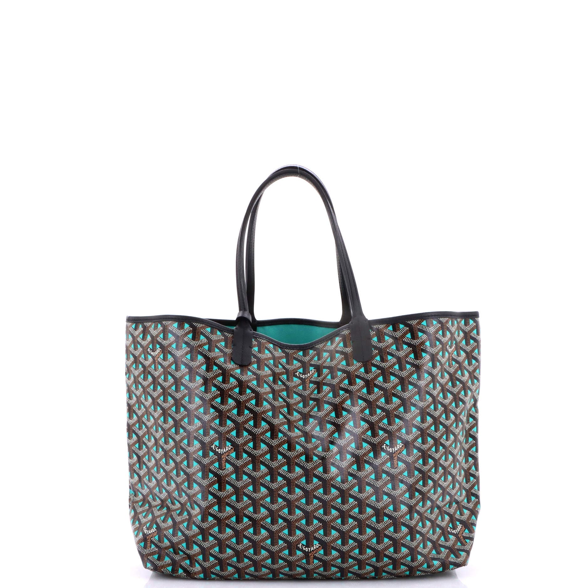 Pre-Owned Goyard Saint Louis Tote Claire Voie Coated Canvas PM, Alternate, color, Green