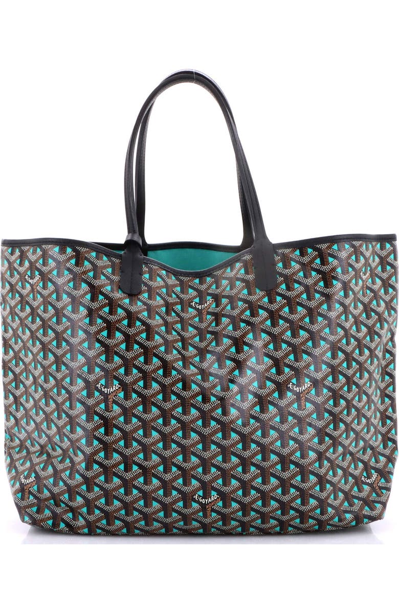Pre-Owned Goyard Saint Louis Tote Claire Voie Coated Canvas PM, Alternate, color, Green