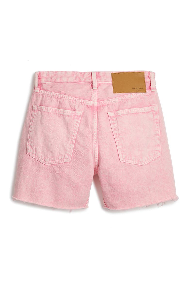 Maya High Waist Denim Shorts, Alternate, color, MARBLED PINK