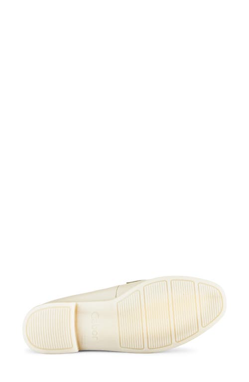 Gabor Bit Loafer In White