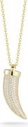 GLAZE JEWELRY Gold Vermeil Horn Necklace