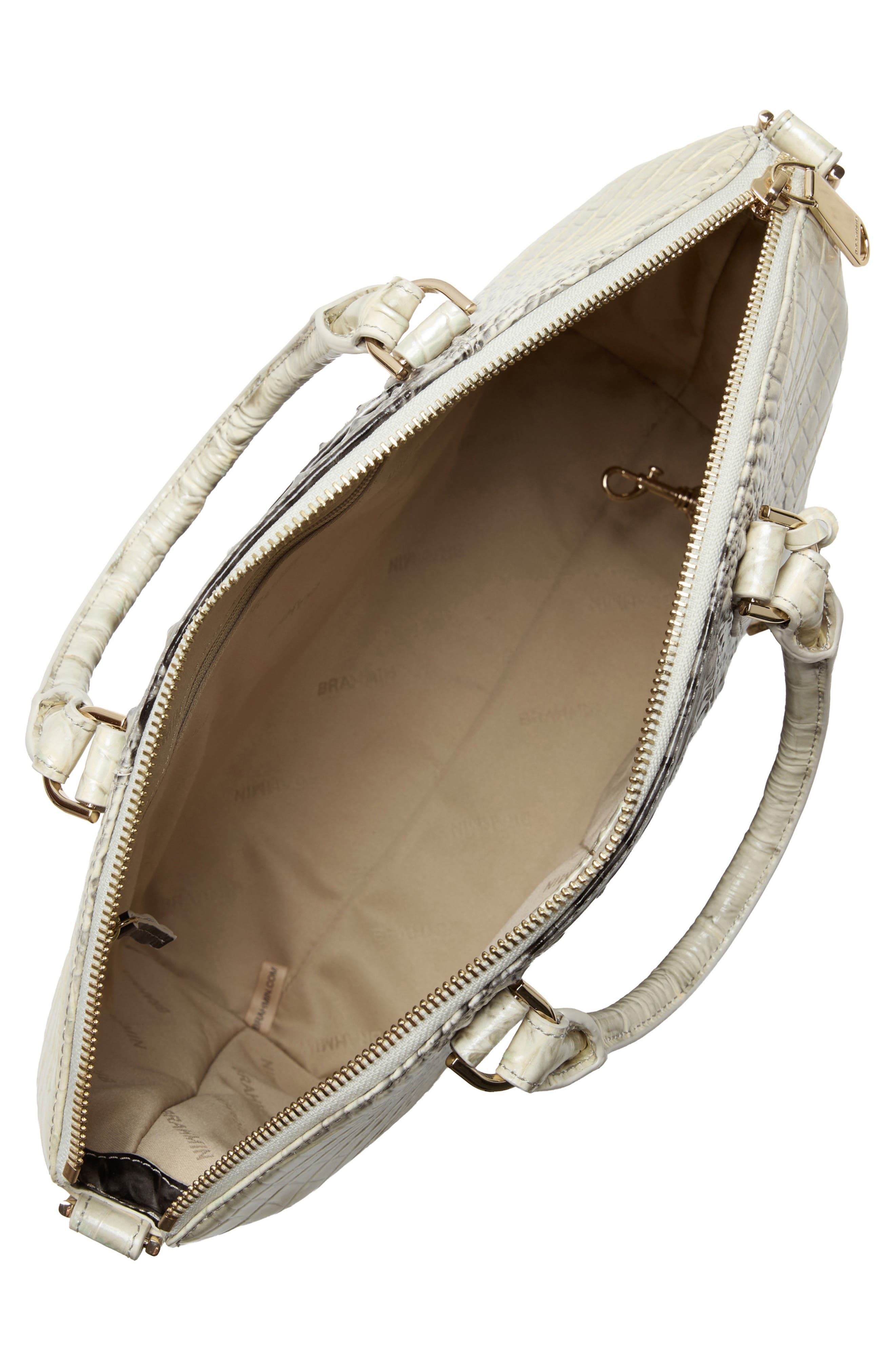 Brahmin Large Duxbury Croc Embossed Leather Satchel, Alternate, color, Everlasting Ombre Melbourne