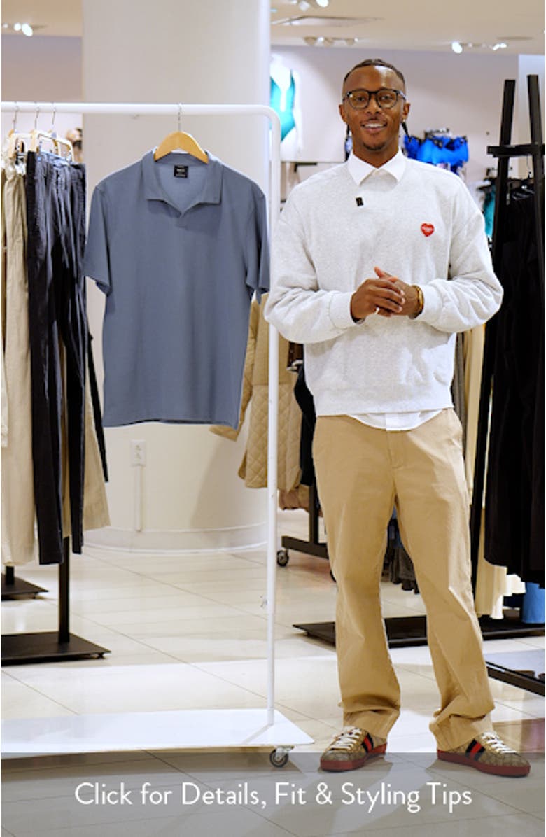 Slim Fit Johnny Collar Piqué Polo, sales video thumbnail