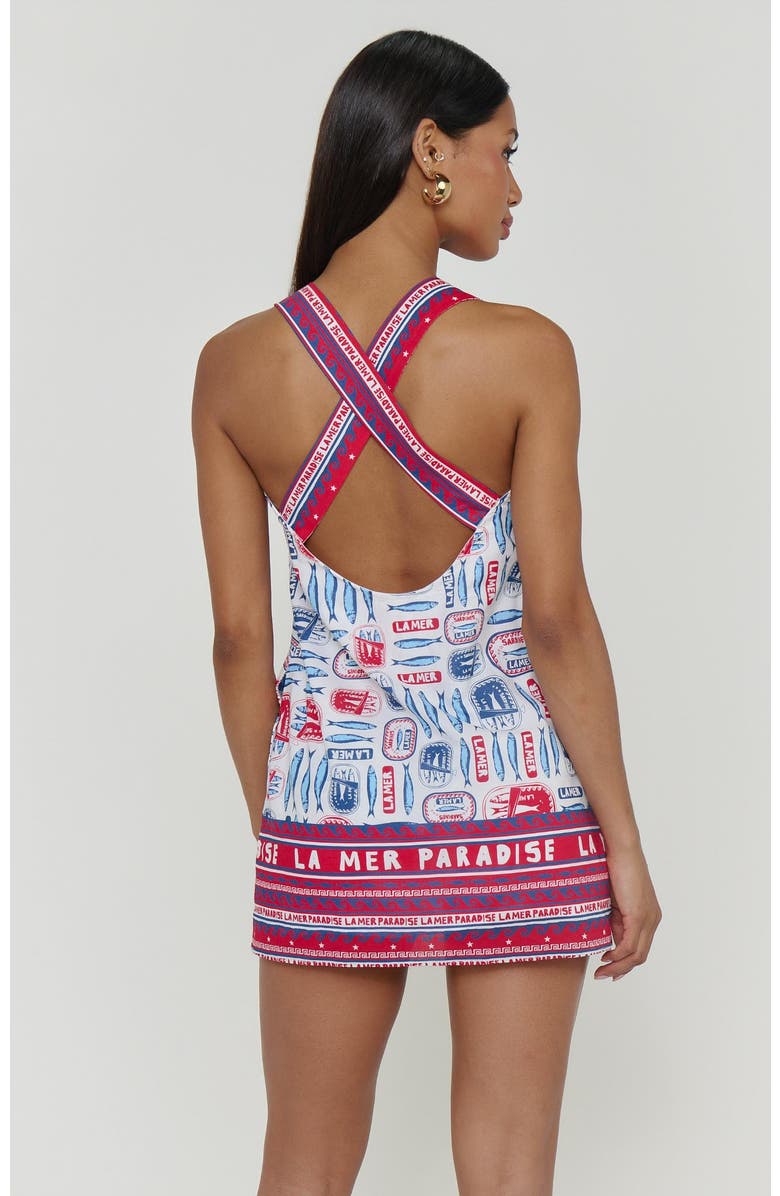 Show Me Your Mumu Detour Mini Dress, Alternate, color, Sardine Border