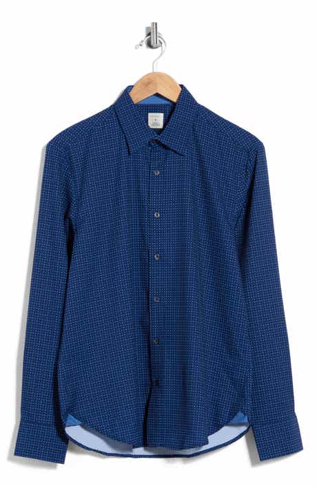 Polka Dot Slim Fit Long Sleeve Shirt