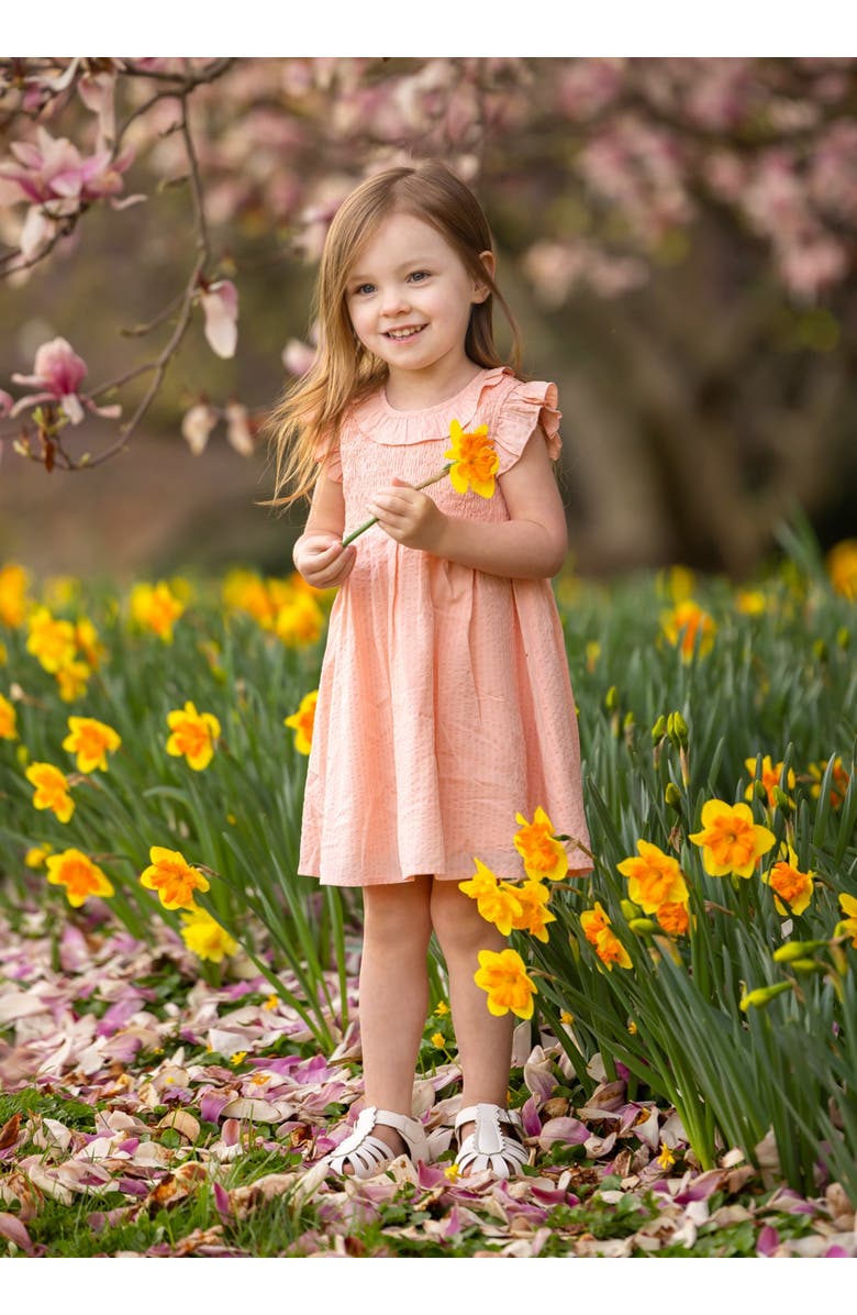 Mabel + Honey Jane Ruffled Short Sleeve Dress, Alternate, color, Pink