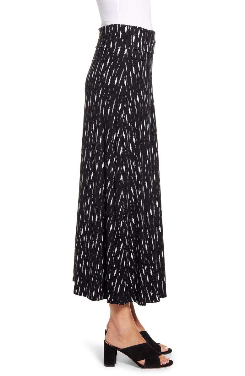Loveappella Roll Top Print Maxi Skirt, Alternate, color, 