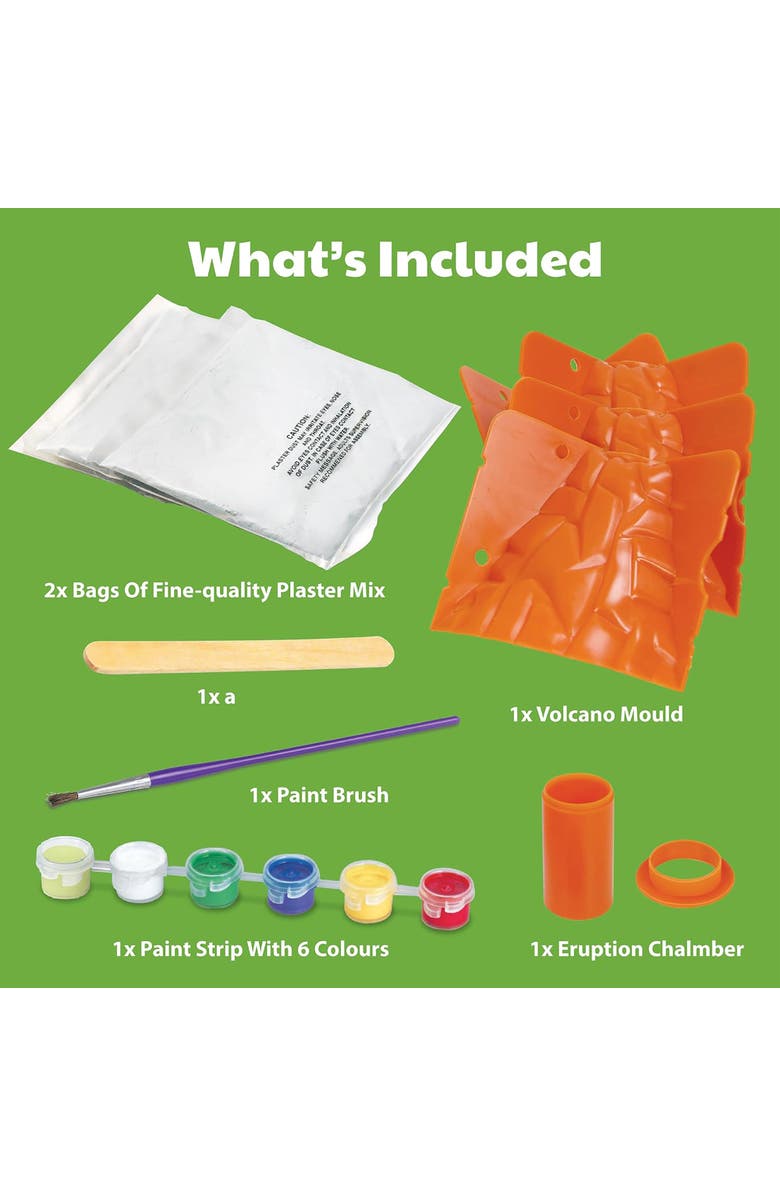 4M KidzLabs Volcano Making Kit, DIY Science Simulated Eruption Kit, Kids 8+, Alternate, color, Multicolored