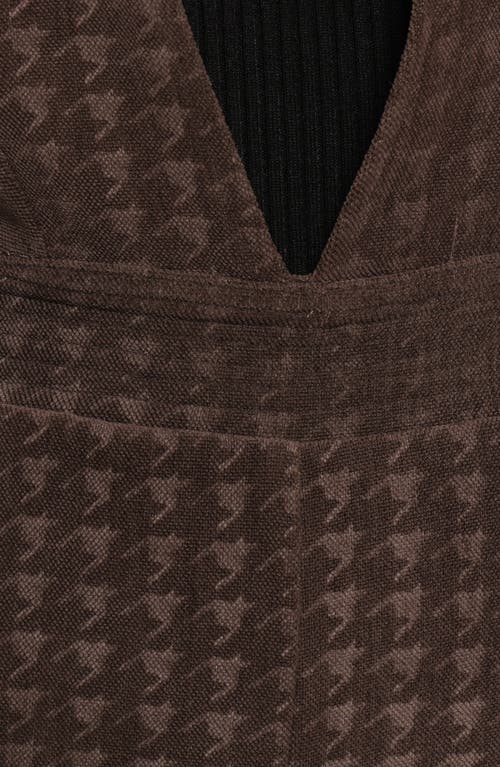 Petal And Pup Petal & Pup Yvettie Houndstooth Overalls In Gray