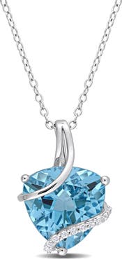 Julianna B. Gemstones & White Topaz Trilliant Necklace