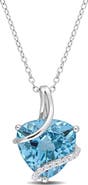 Julianna B. Gemstones & White Topaz Trilliant Necklace