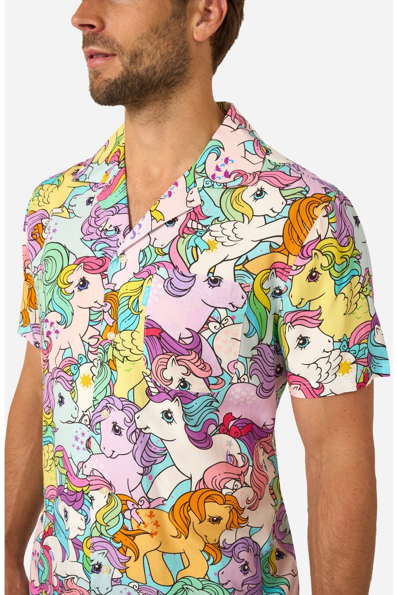 x My Little Pony™ Camp Shirt, Alternate, color, PINK MULTI