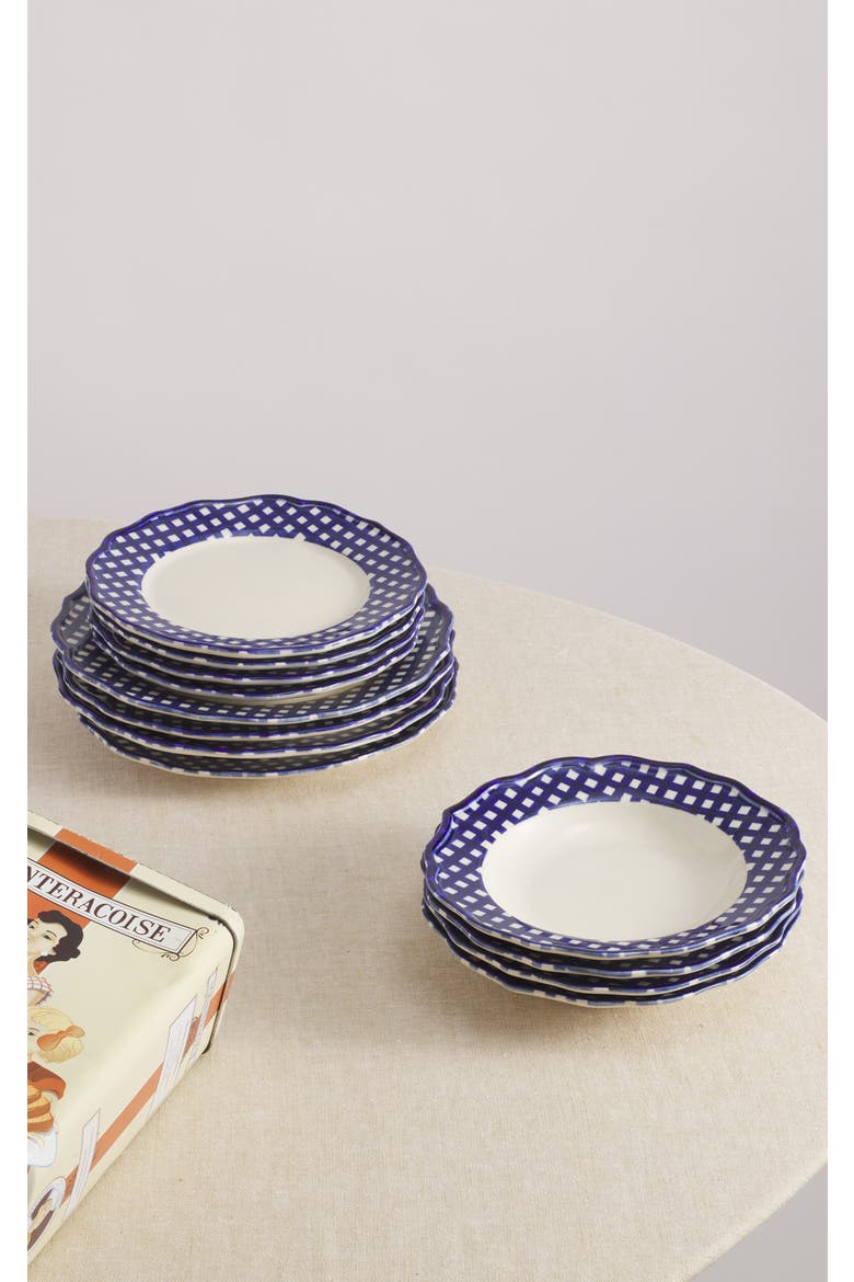 Beatrix 12 Piece Set with Pasta Bowl, Main, color, Cream/Blue