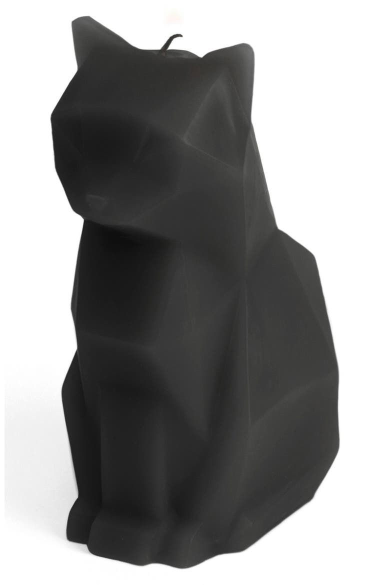 'Kisa' Kitty Candle, Alternate, color, BLACK