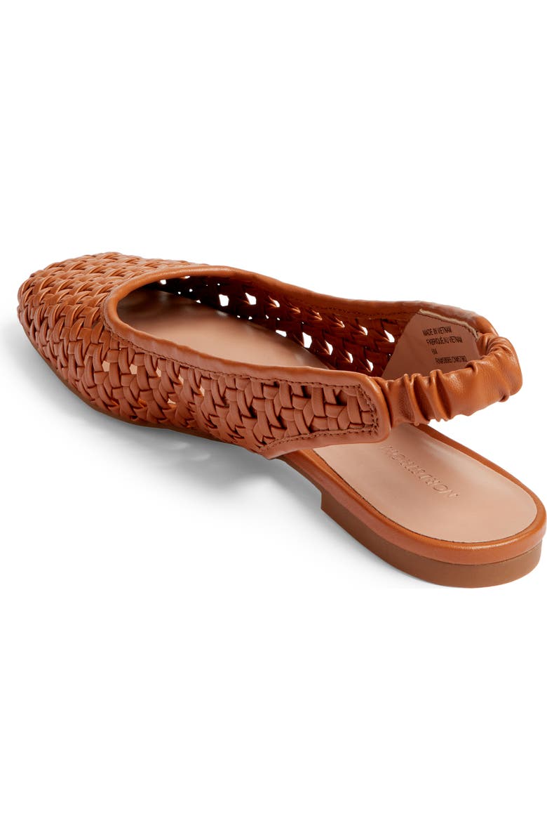 Nordstrom Arabella Woven Slingback Flat, Alternate, color, Tan Toffee