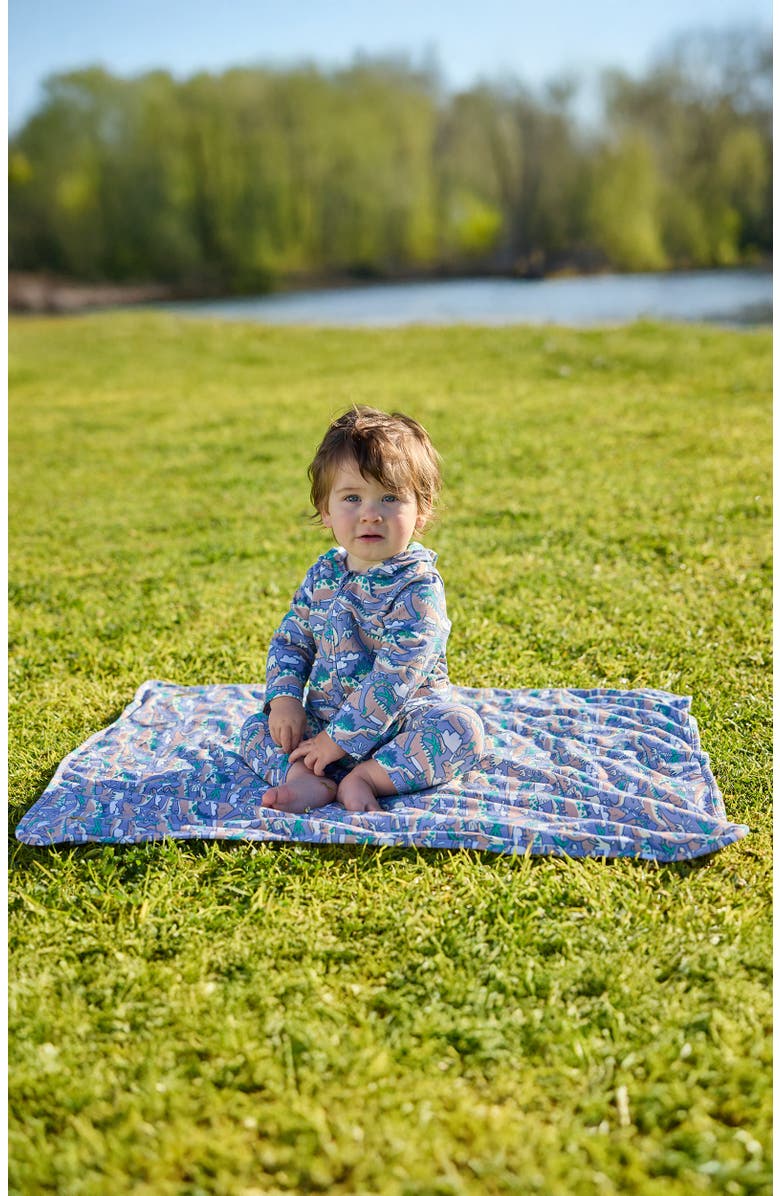 UV Skinz My First Sun Blanket with Hood, Alternate, color, Happy Dinos