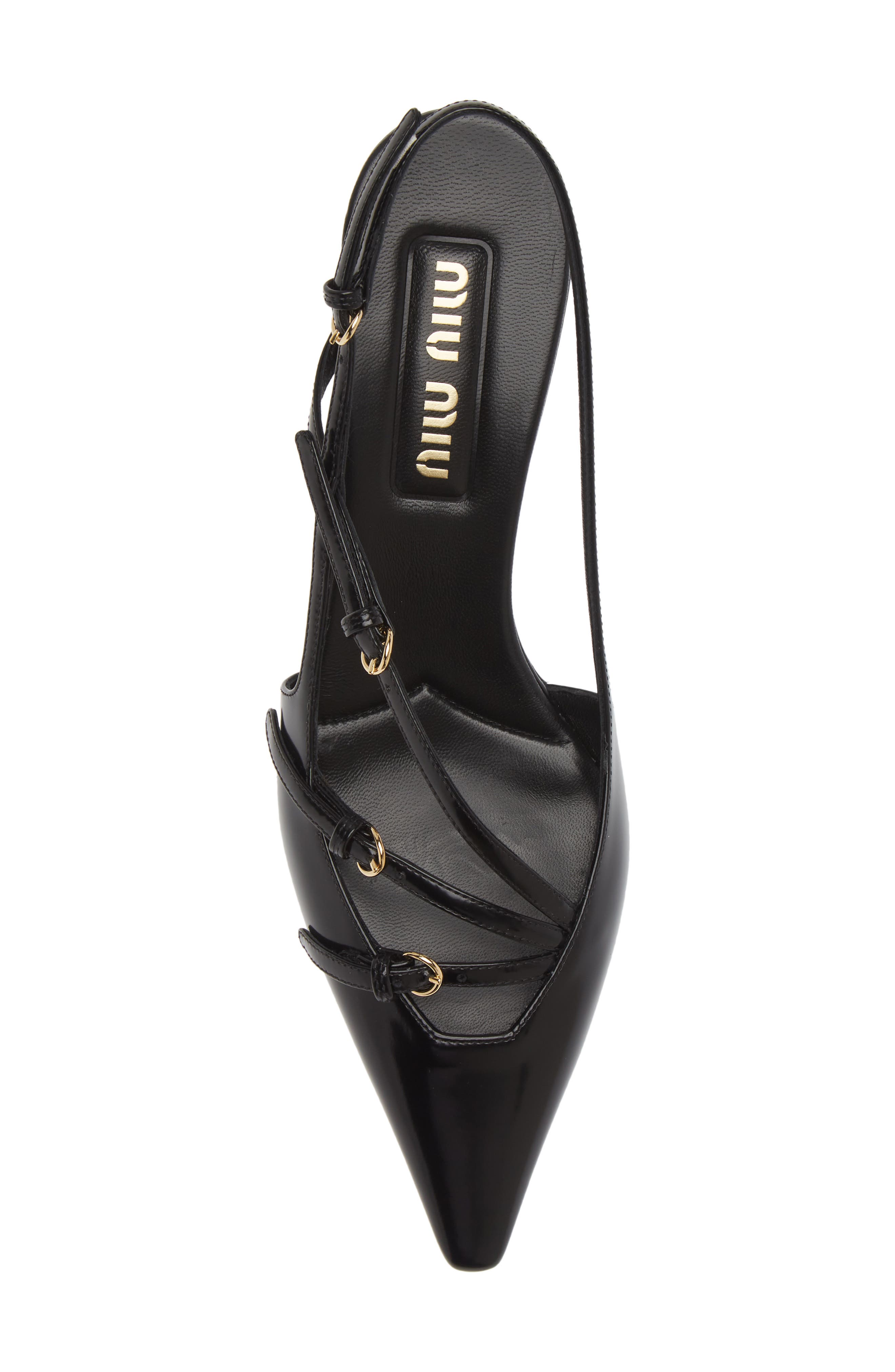 Miu Miu Show Kitten Heel Slingback Pump, Alternate, color, 
