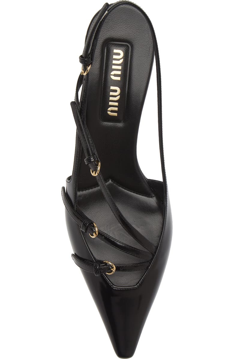Miu Miu Show Kitten Heel Slingback Pump, Alternate, color,