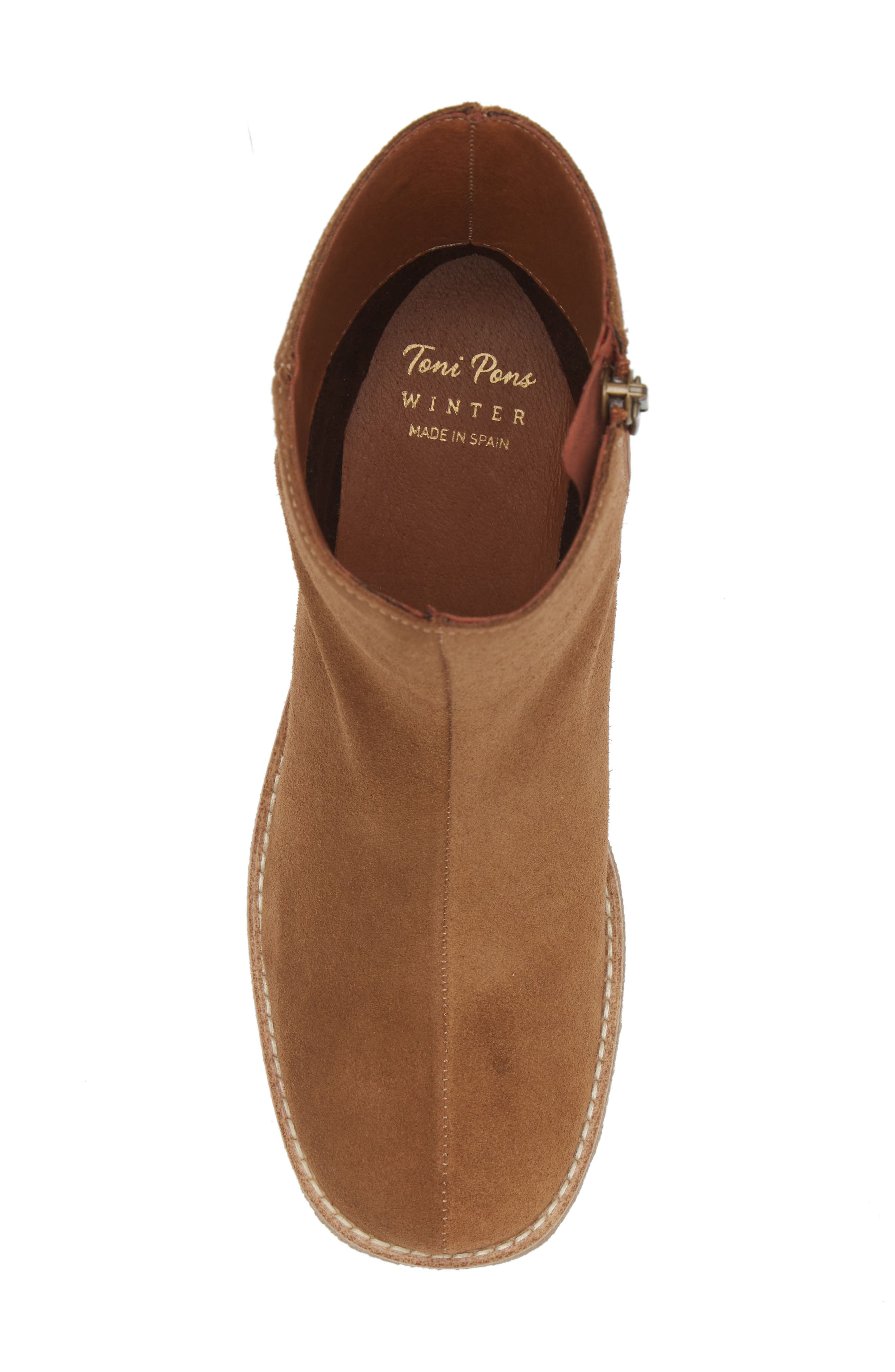 Toni Pons Piani Block Heel Bootie, Alternate, color, Tobacco